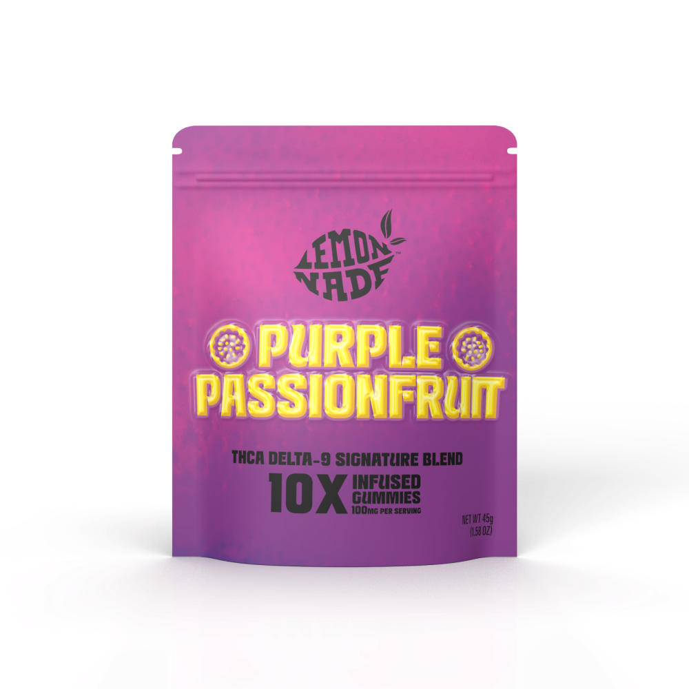 LemonNade - THCA Delta 9 Blend Gummies Bag - Purple Passionfruit