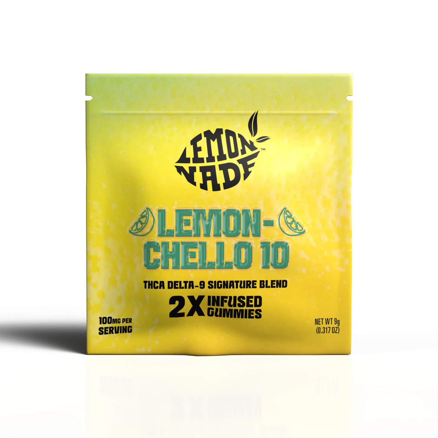 LemonNade - THCA Delta 9 Blend Gummies Bag - Lemonchello 10
