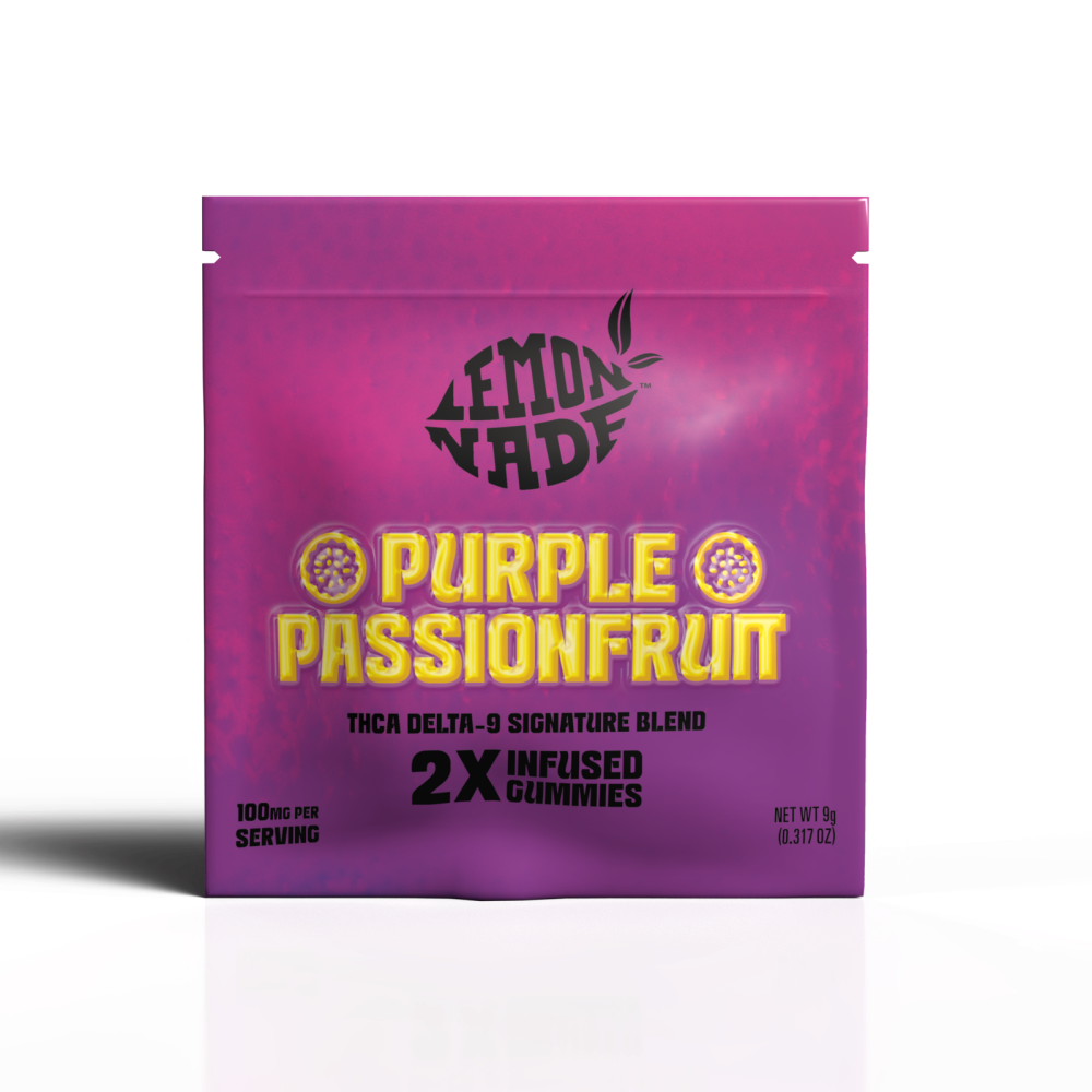 LemonNade - THCA Delta 9 Blend Gummies Bag - Purple Passionfruit